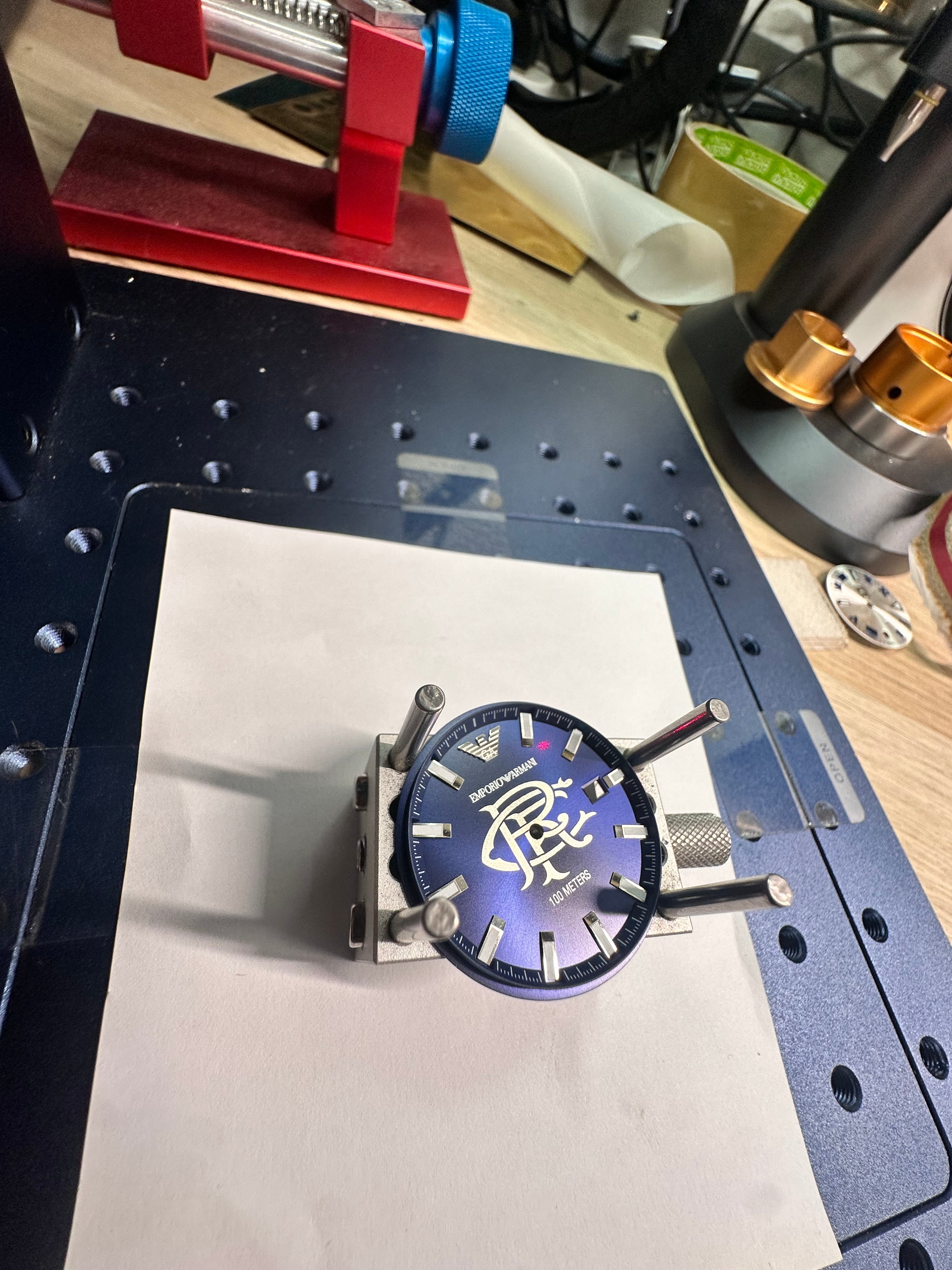 RANGERS FC AYE READY DESIGNER DIVER WATCH