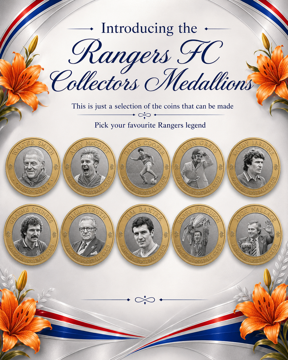 RANGERS FC COLLECTORS MEDALLION