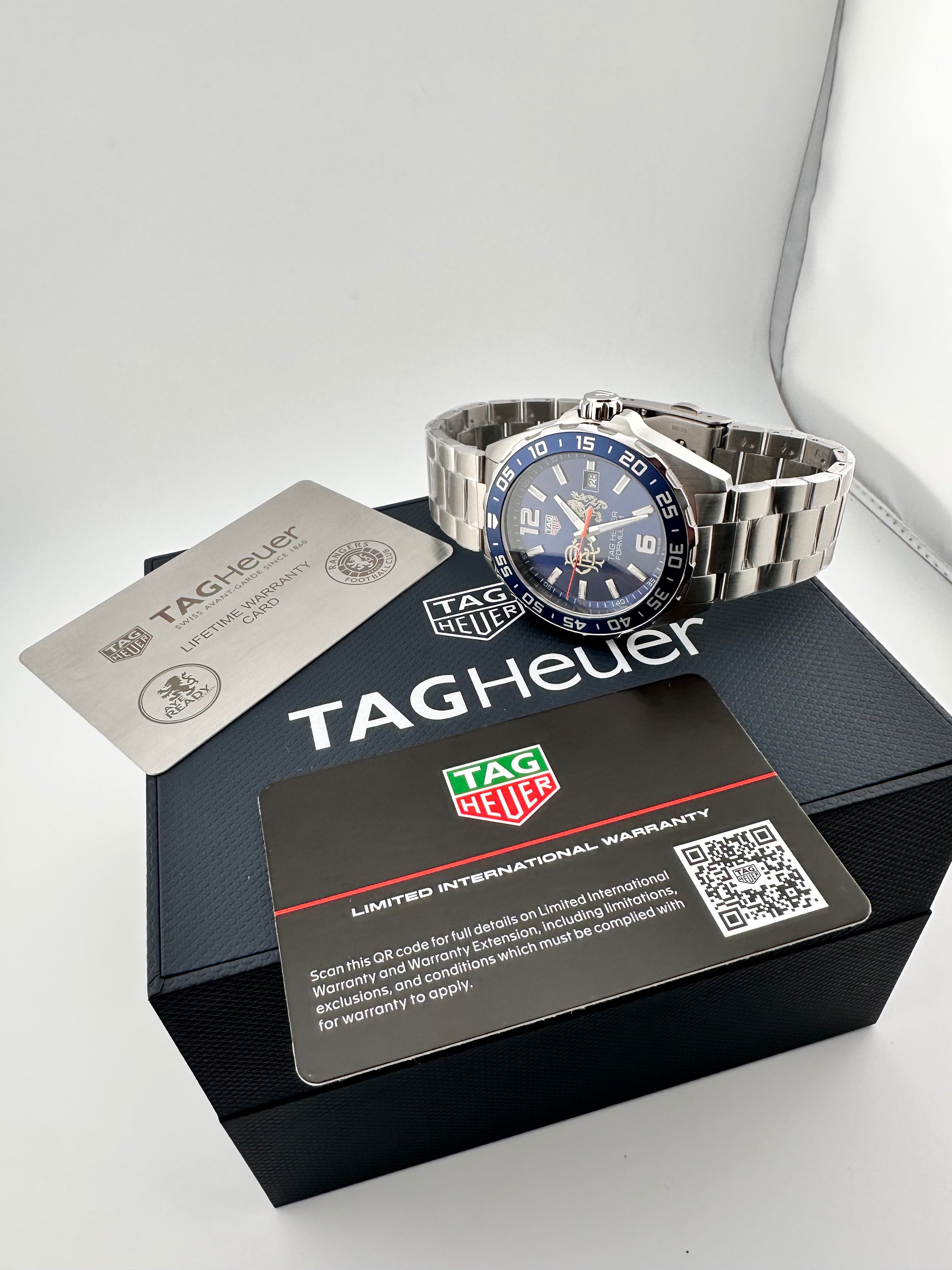 TAG HEUER AYE READY SPECIAL RANGERS FC WATCH