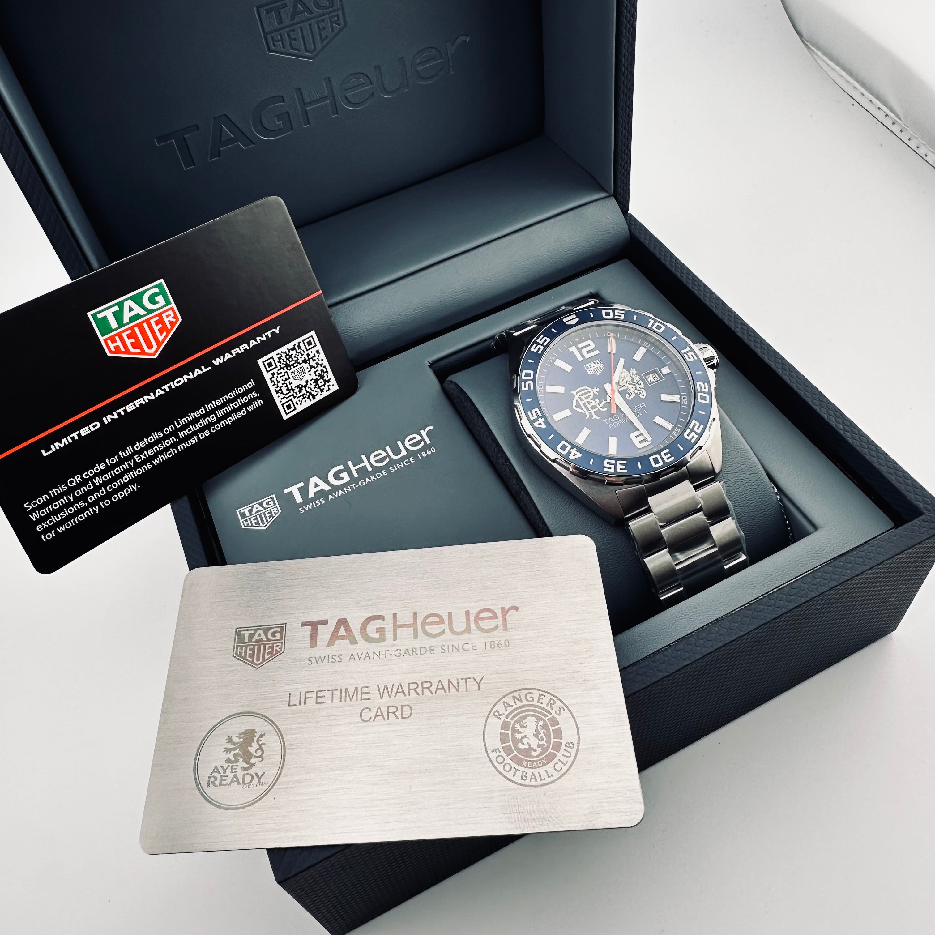 TAG HEUER AYE READY SPECIAL RANGERS FC WATCH