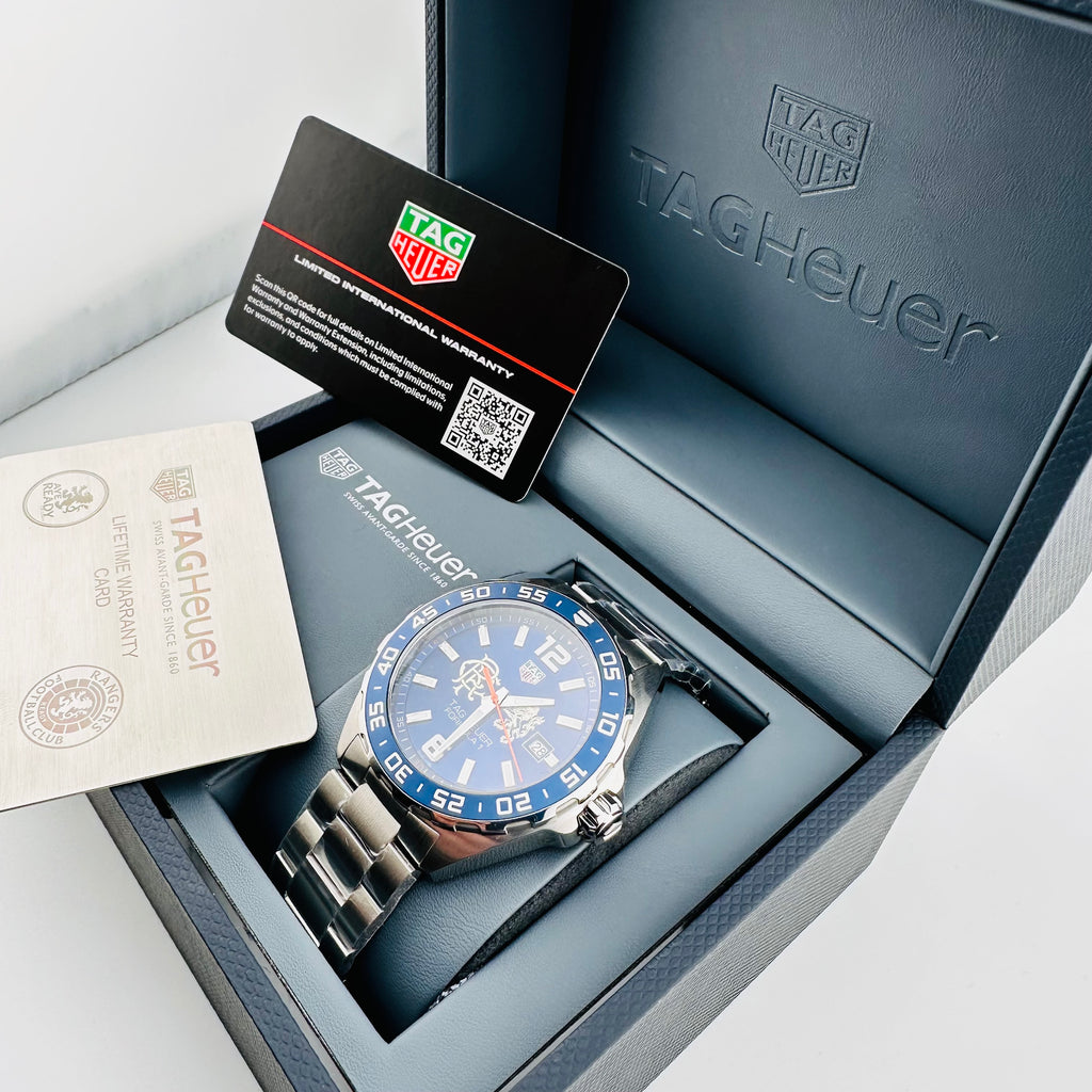 TAG HEUER AYE READY SPECIAL RANGERS FC WATCH