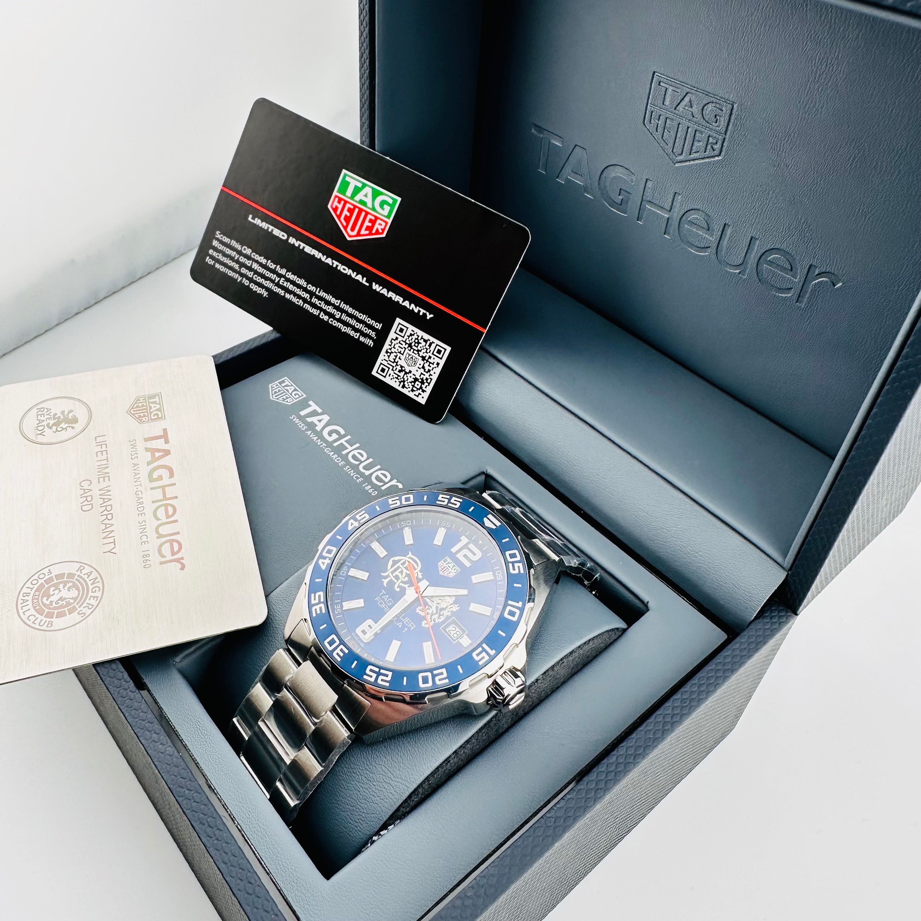 TAG HEUER AYE READY SPECIAL RANGERS FC WATCH