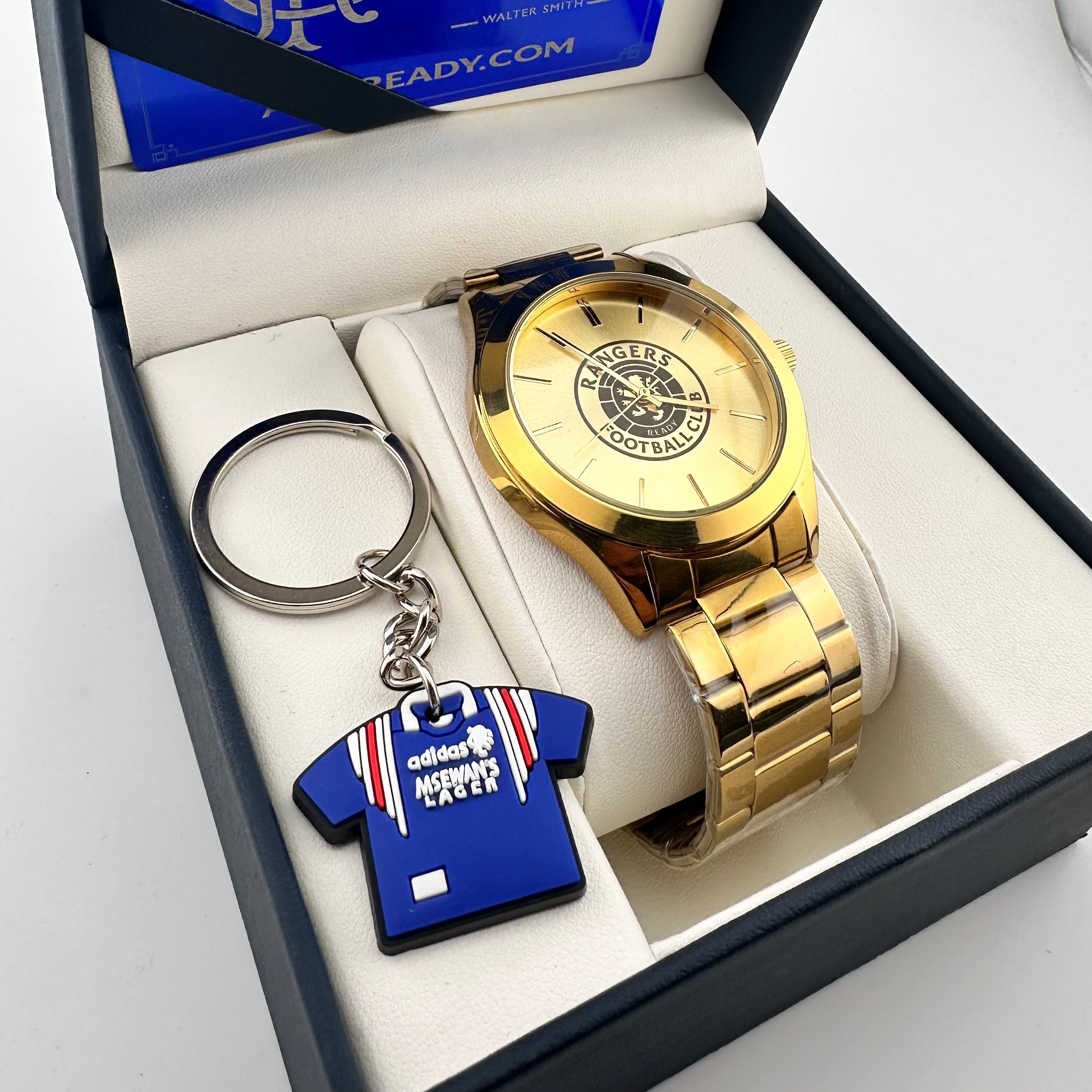 RANGERS FC AYE READY GOLD STANDARD DESIGNER WATCH