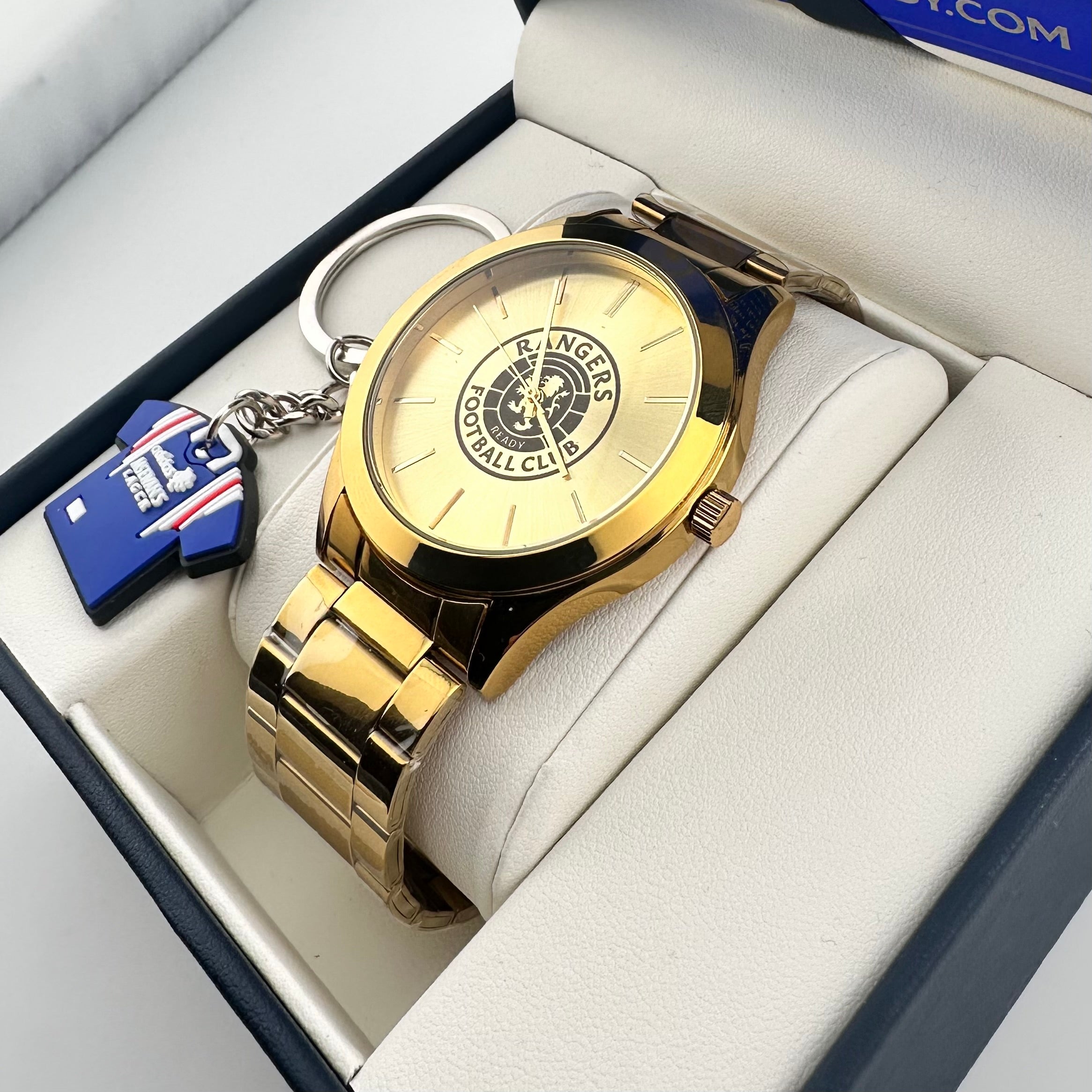 RANGERS FC AYE READY GOLD STANDARD DESIGNER WATCH