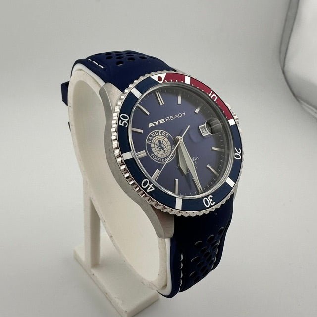 RANGERS FC AYE READY DIVER DESIGNER WATCH