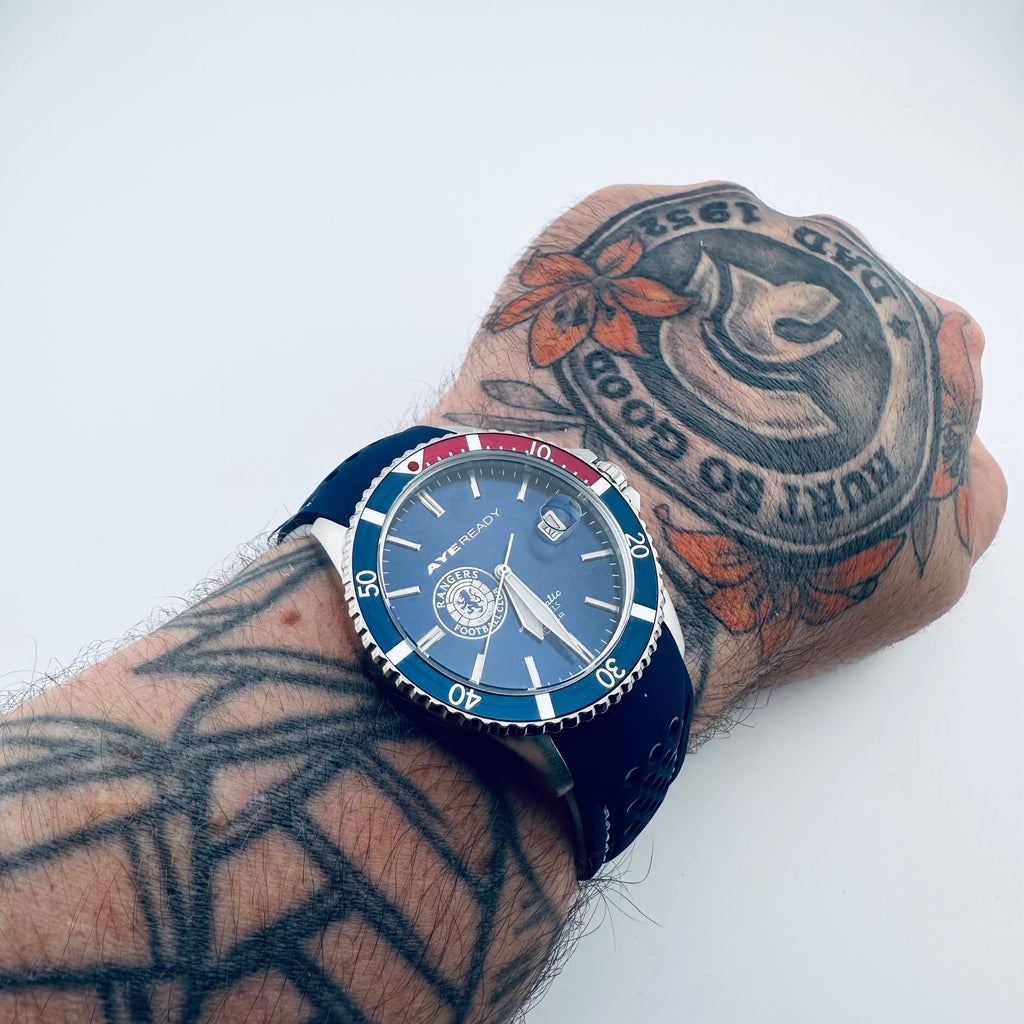RANGERS FC AYE READY DIVER DESIGNER WATCH