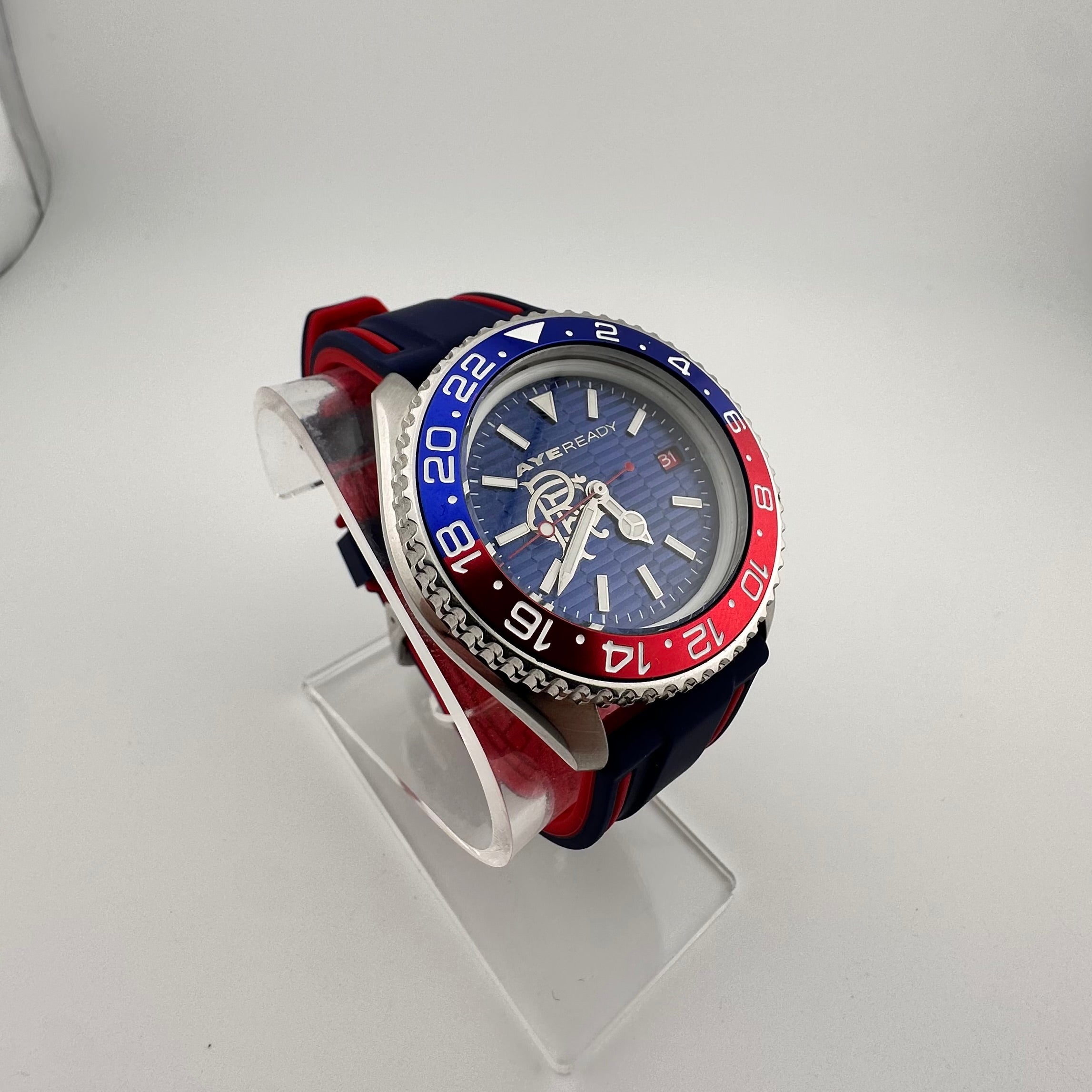 RANGERS FC AYE READY SEIKO AR82 DIVE DESIGN WATCH