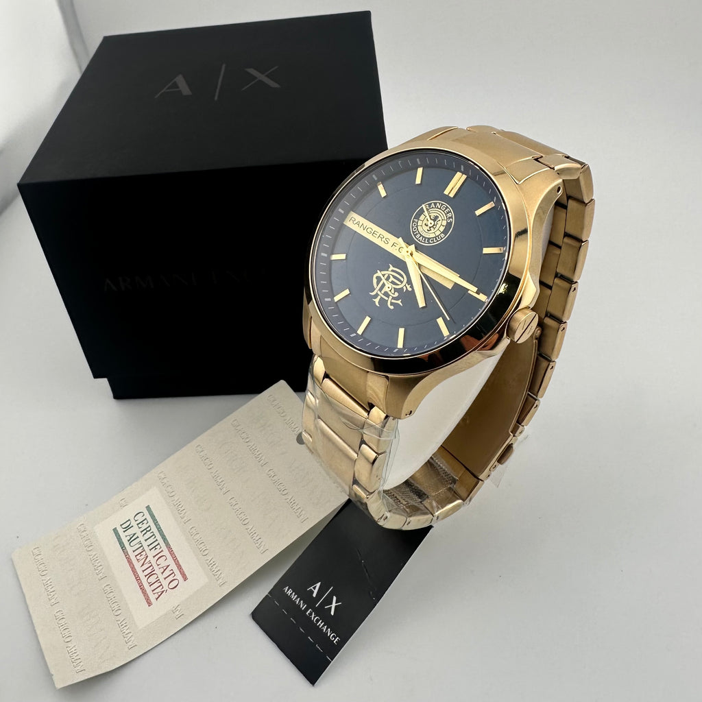 RANGERS FC AYE READY AX200 GOLD DESIGNER WATCH