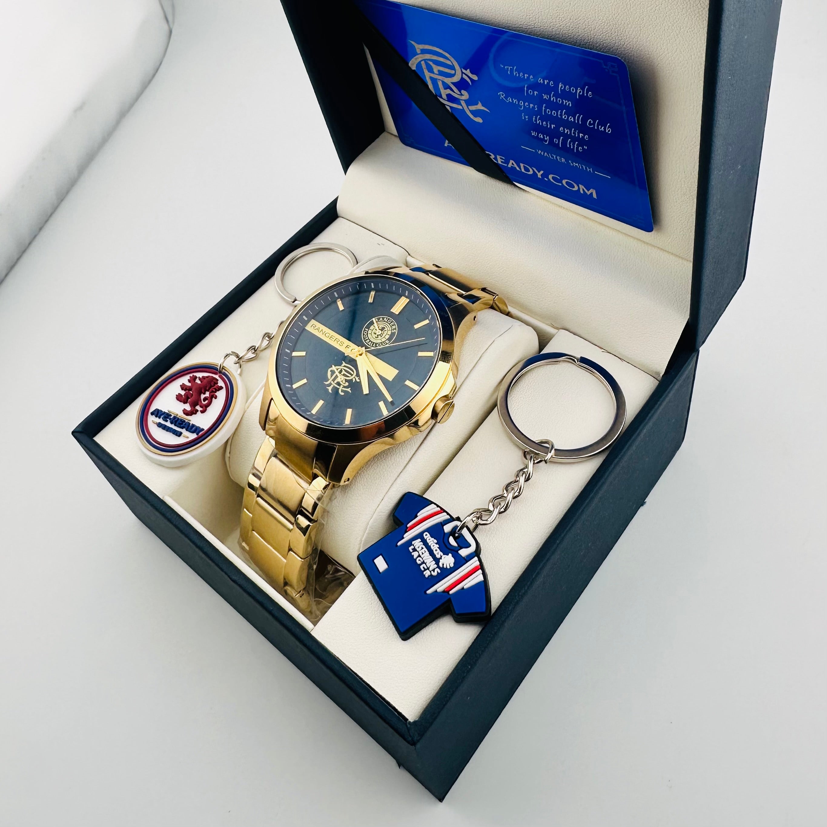 RANGERS FC AYE READY AX200 GOLD DESIGNER WATCH