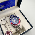 RANGERS FC AYE READY SEIKO AR82 DIVE DESIGN STAINLESS WATCH