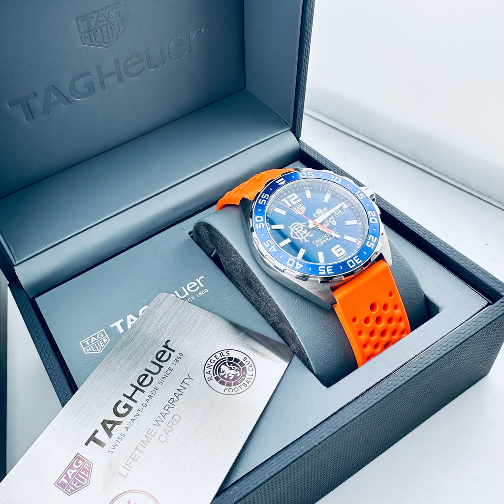 TAG HEUER AYE READY SPECIAL ORANGE RANGERS FC WATCH